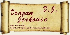 Dragan Jerković vizit kartica